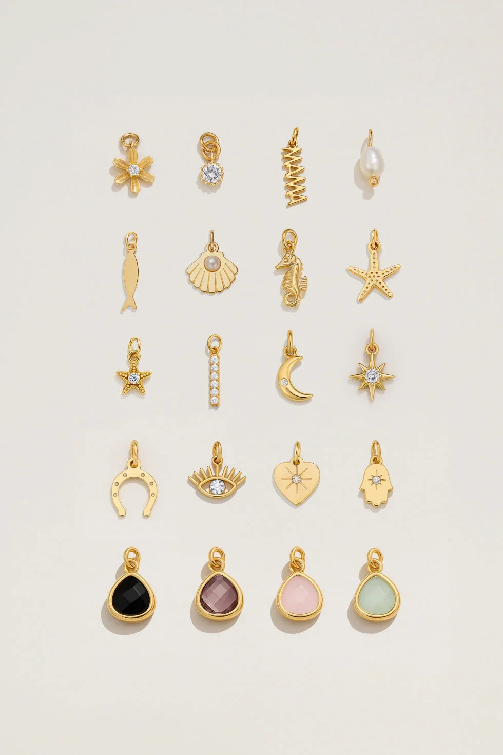 שרשרת בסיס חוליות אובליות גדולות עם צ׳ארמס לבחירה