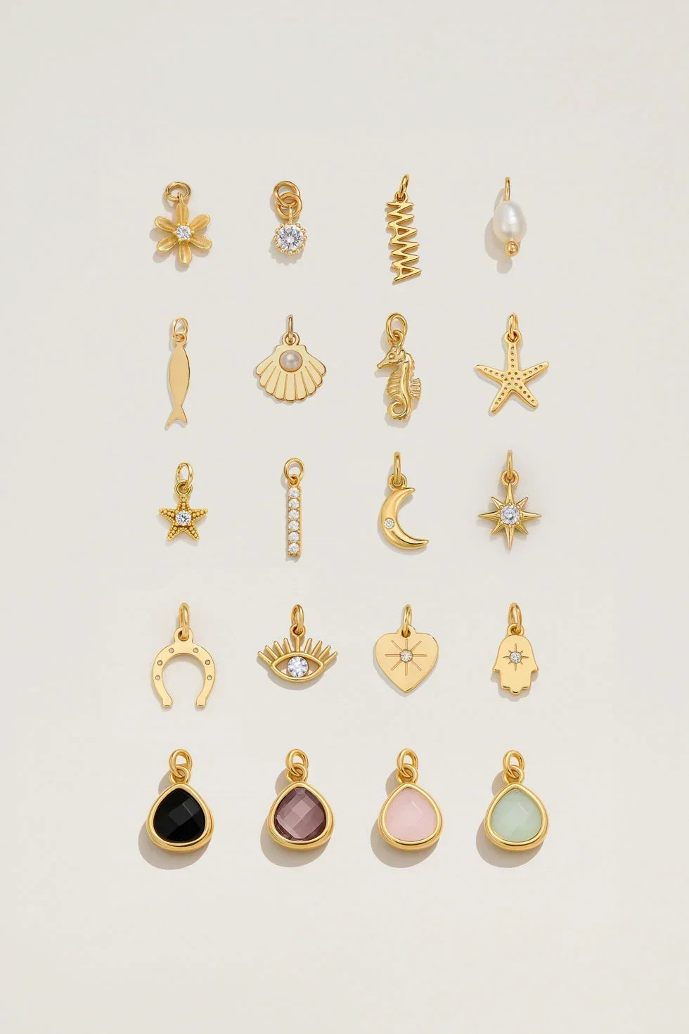 שרשרת בסיס חלקה עם צ׳ארמס לבחירה