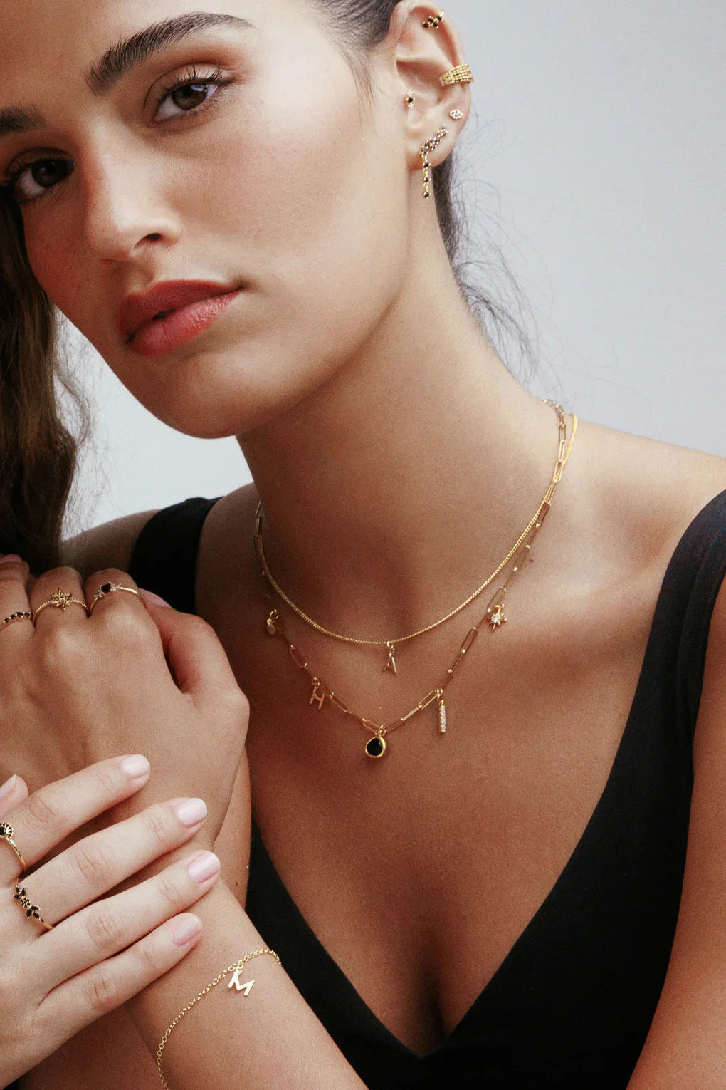 שרשרת בסיס חוליות אובליות גדולות עם צ׳ארמס לבחירה