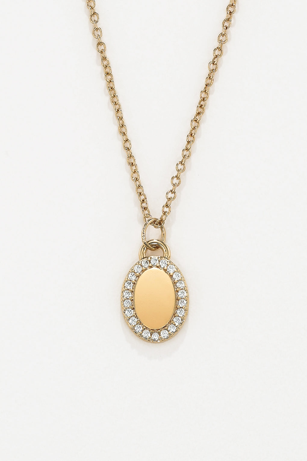 שרשרת תליון משובץ בחריטה אישית