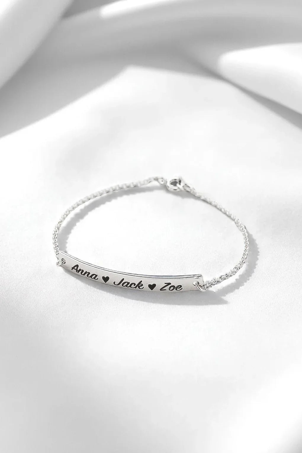 צמיד זהב 14K בר בחריטה אישית