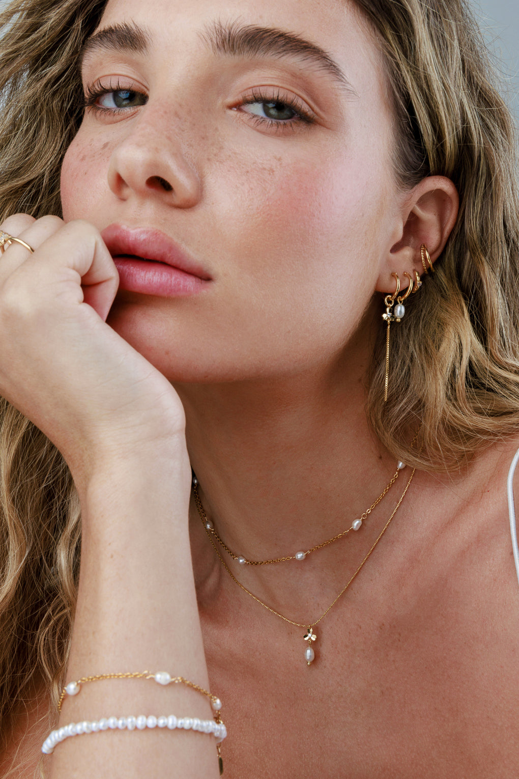 צמיד פנינים