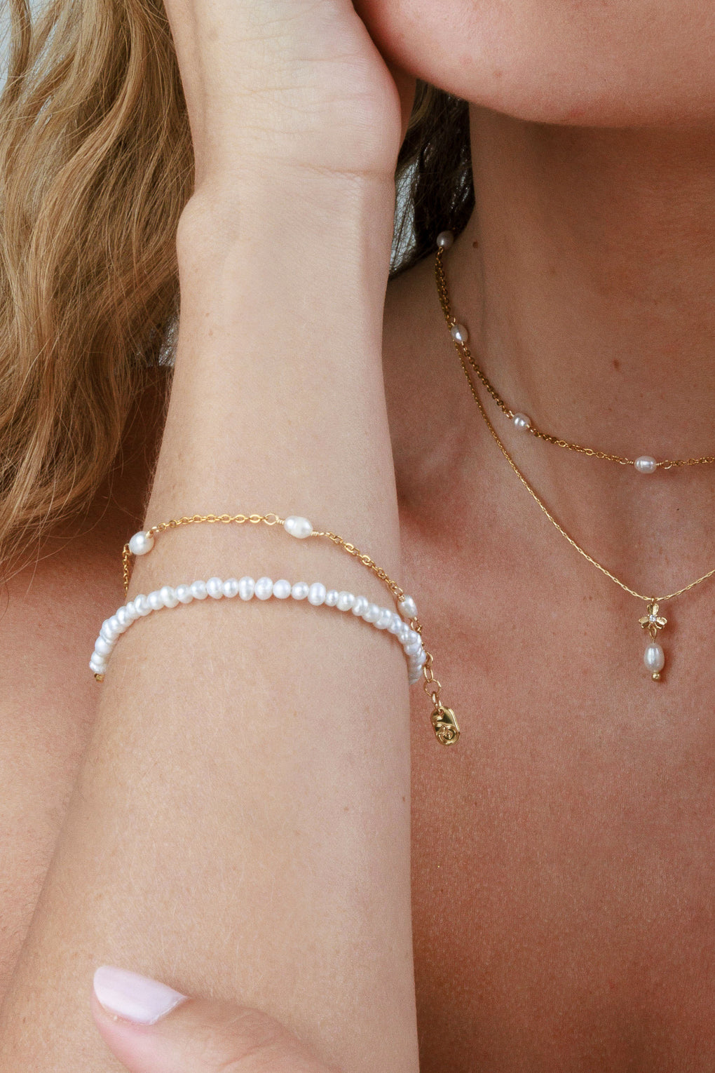 צמיד פנינים