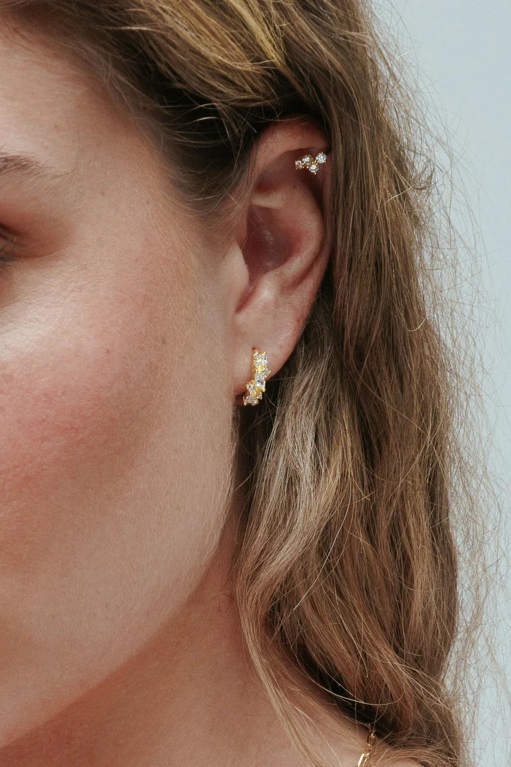 עגילי חישוק ג'ינג'ר