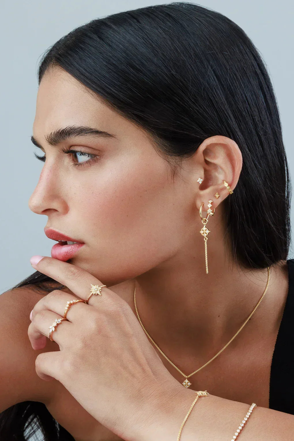 עגילי חישוק סברינה