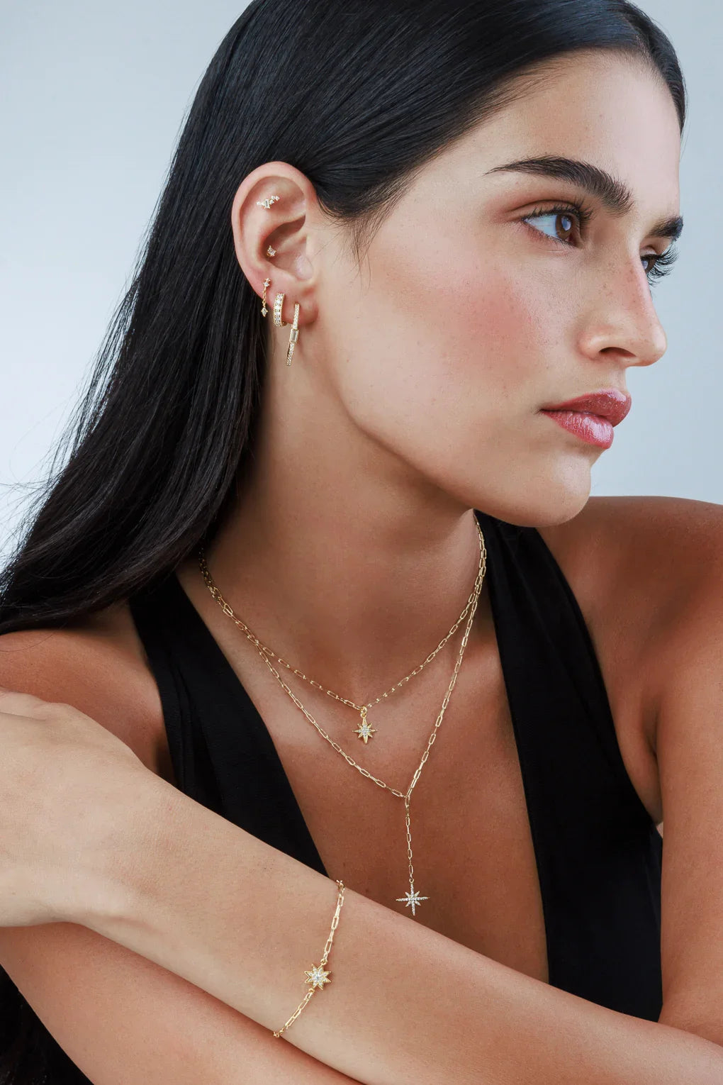 עגילי חישוק ליביה