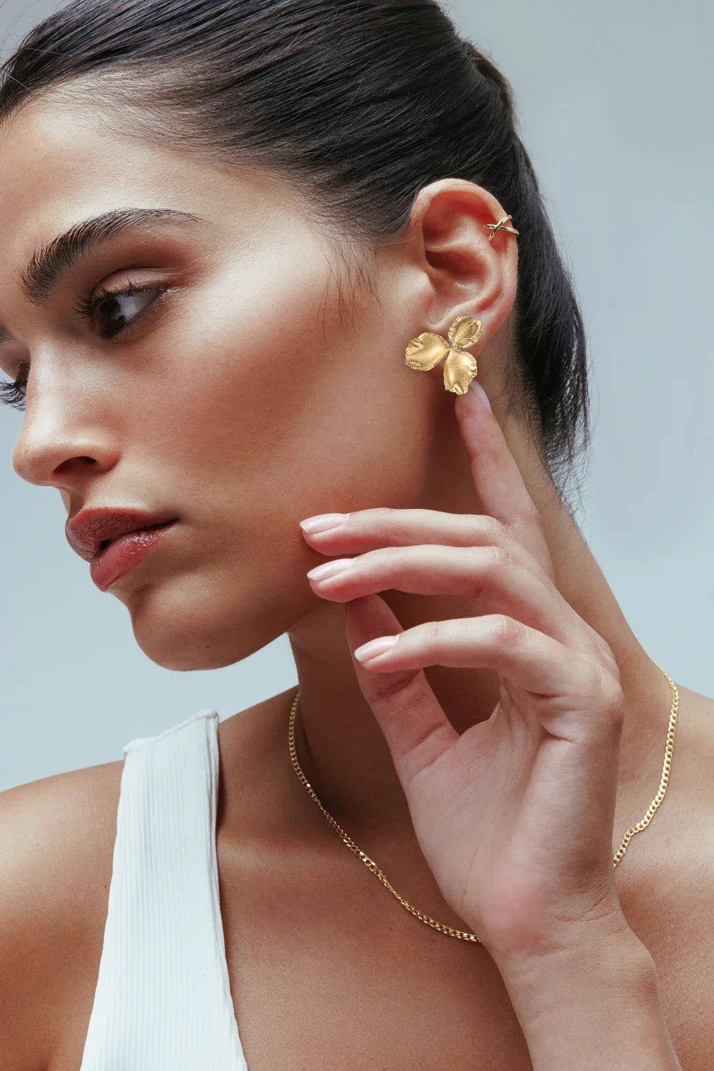 עגילי ויולטה גדולים