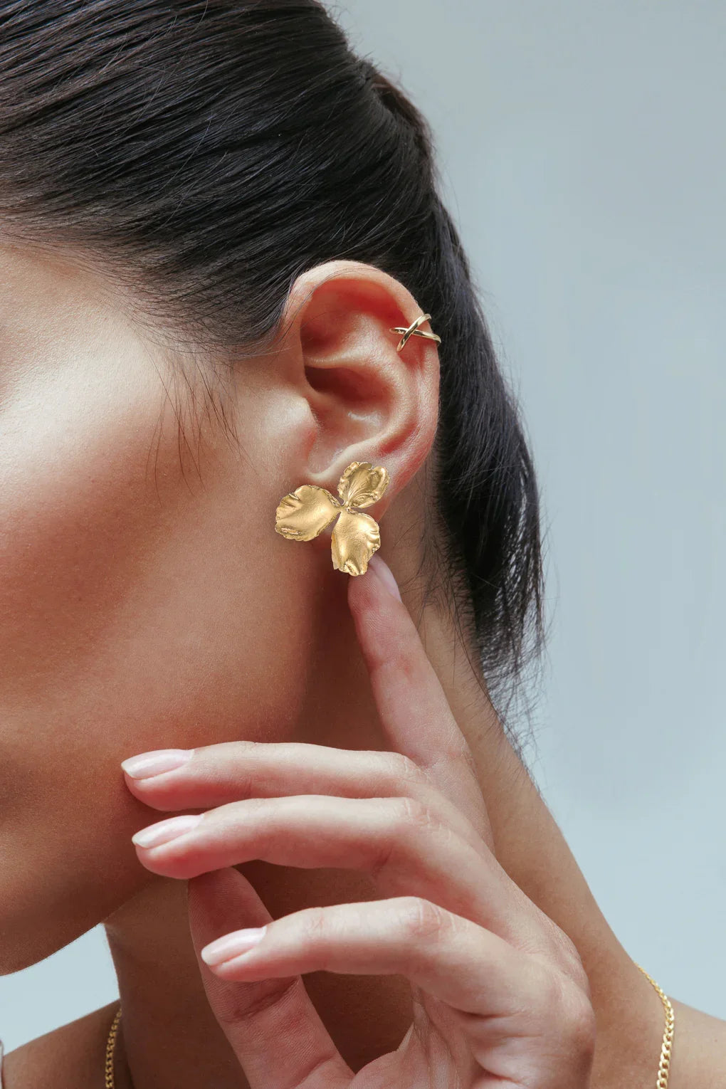 עגילי ויולטה גדולים