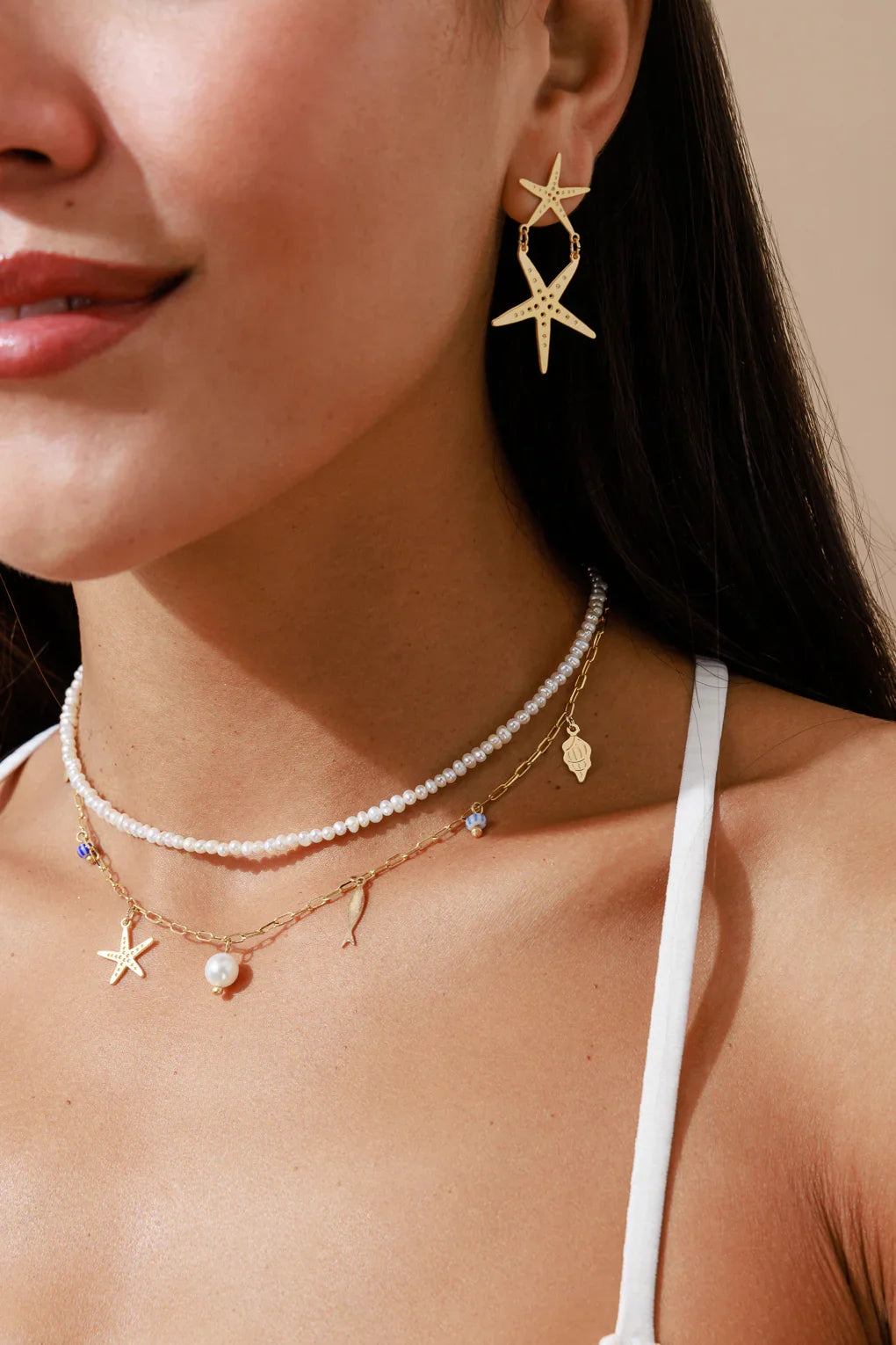 עגילי כוכבי ים גדולים