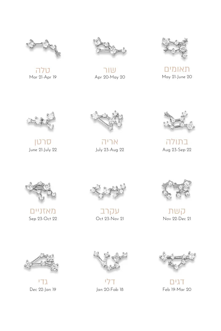 עגילי זודיאק