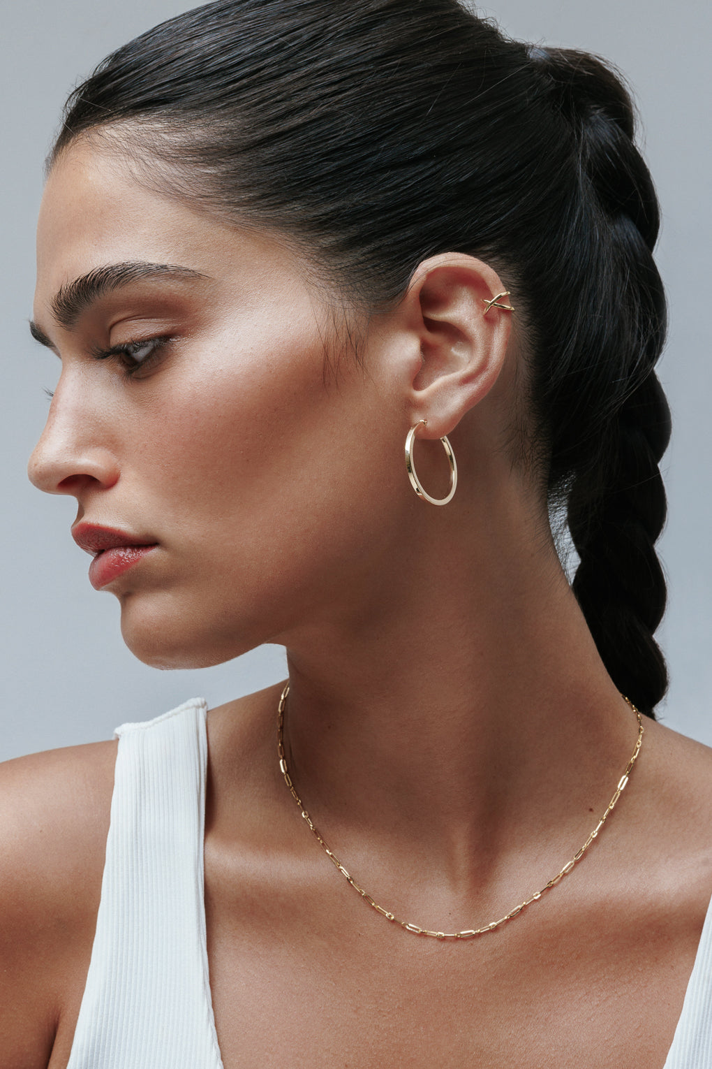 עגילי נינה בזהב 14K