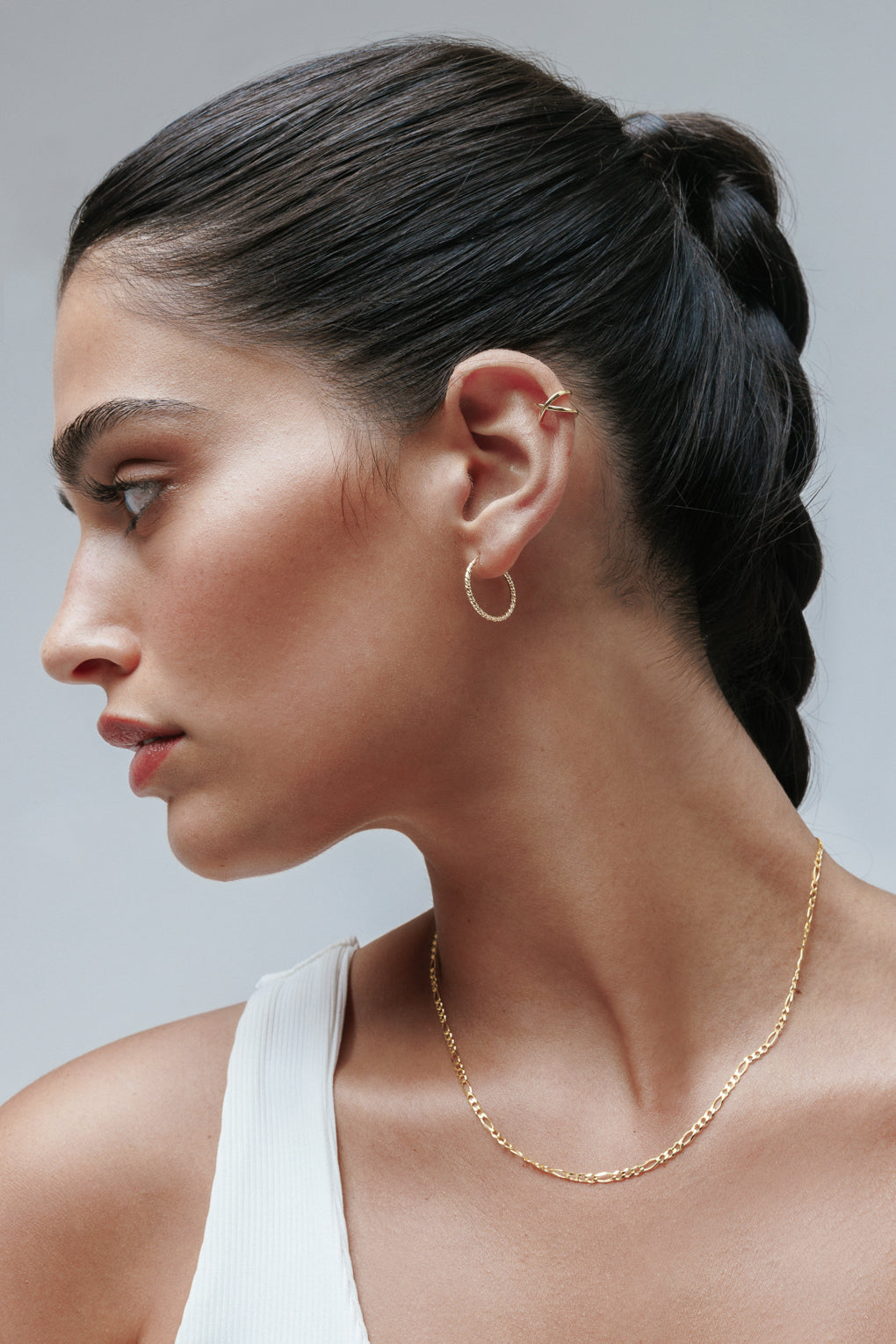 עגילי קייסי בזהב 14K