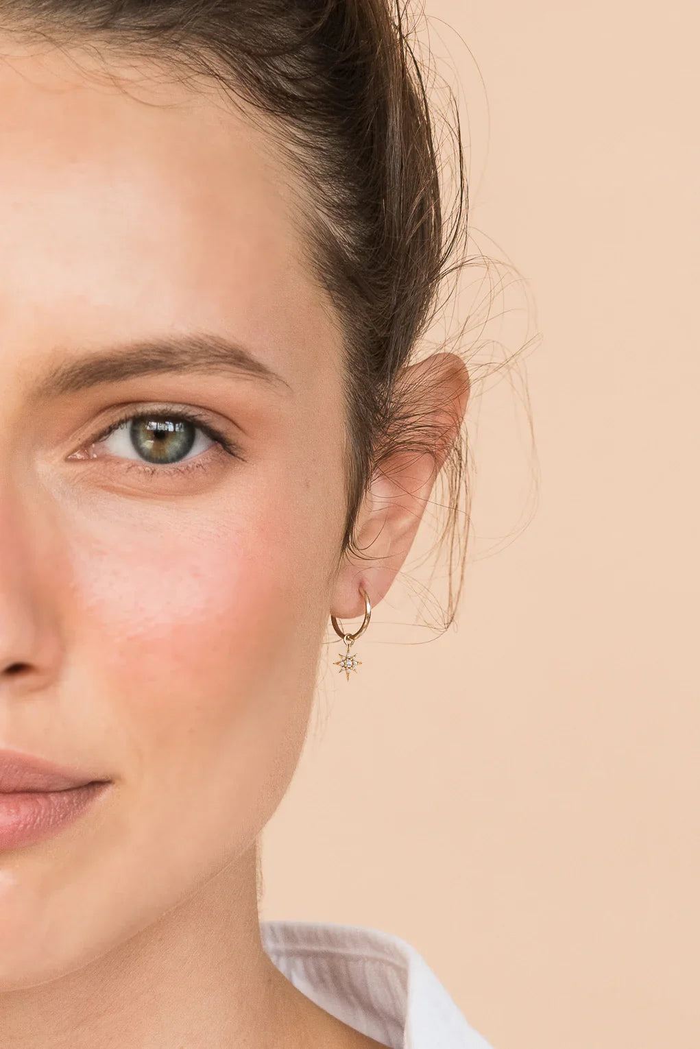 עגילי ספארק בזהב 14K