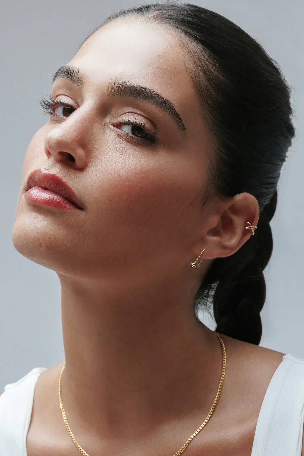 עגילי סטאר בזהב 14K