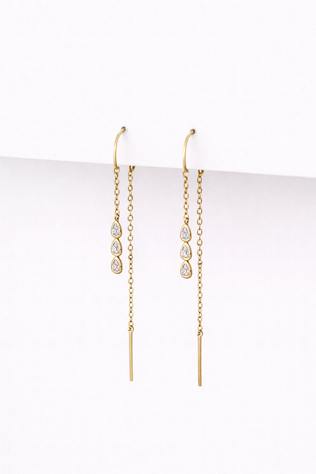 עגילי ג׳ולייט בזהב 14K