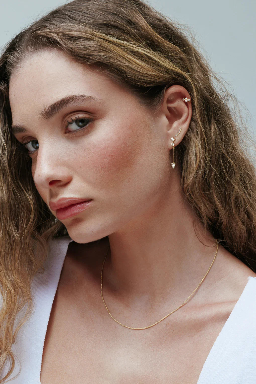 עגילי אמיליה בזהב 14K