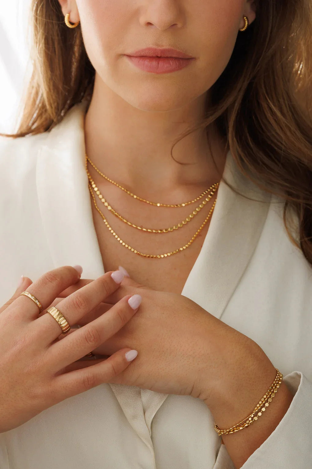 צמיד שלוש שורות מדיסקית שטוחה