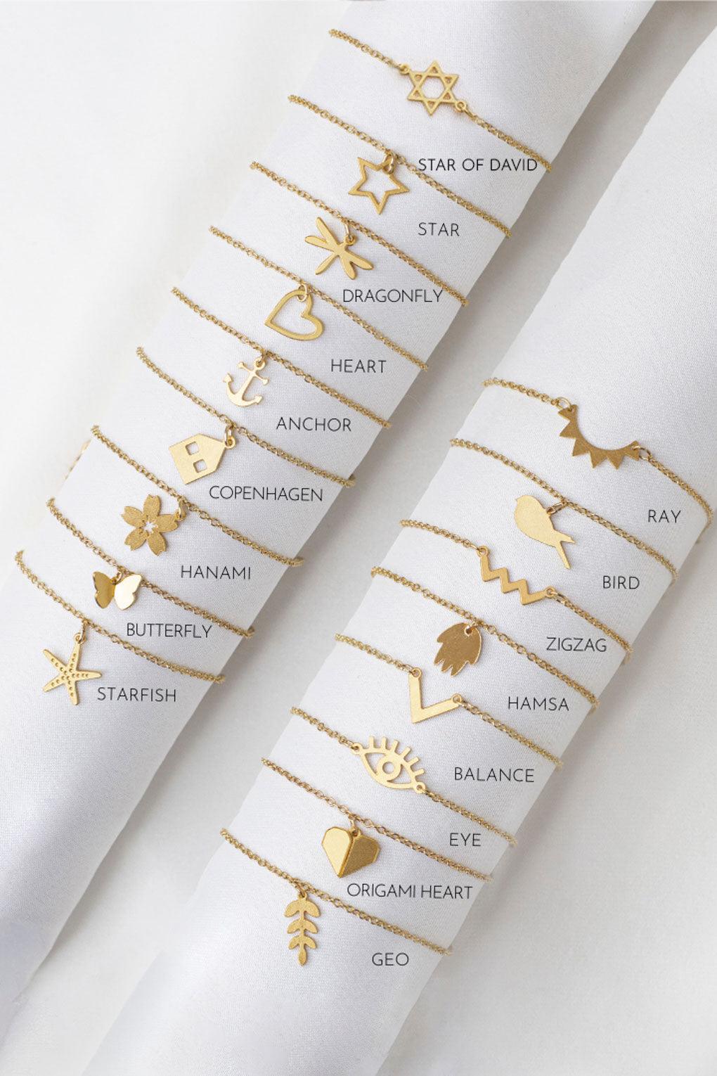 צמיד טייני לילדות עם תליון לבחירה