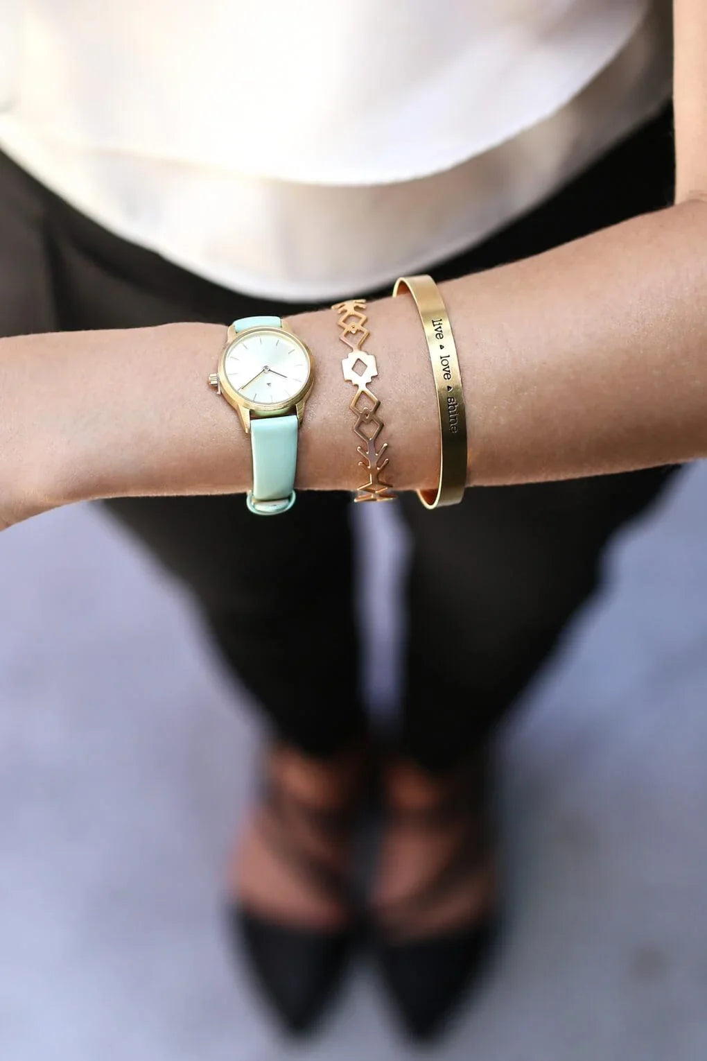 25 mm watch in gold