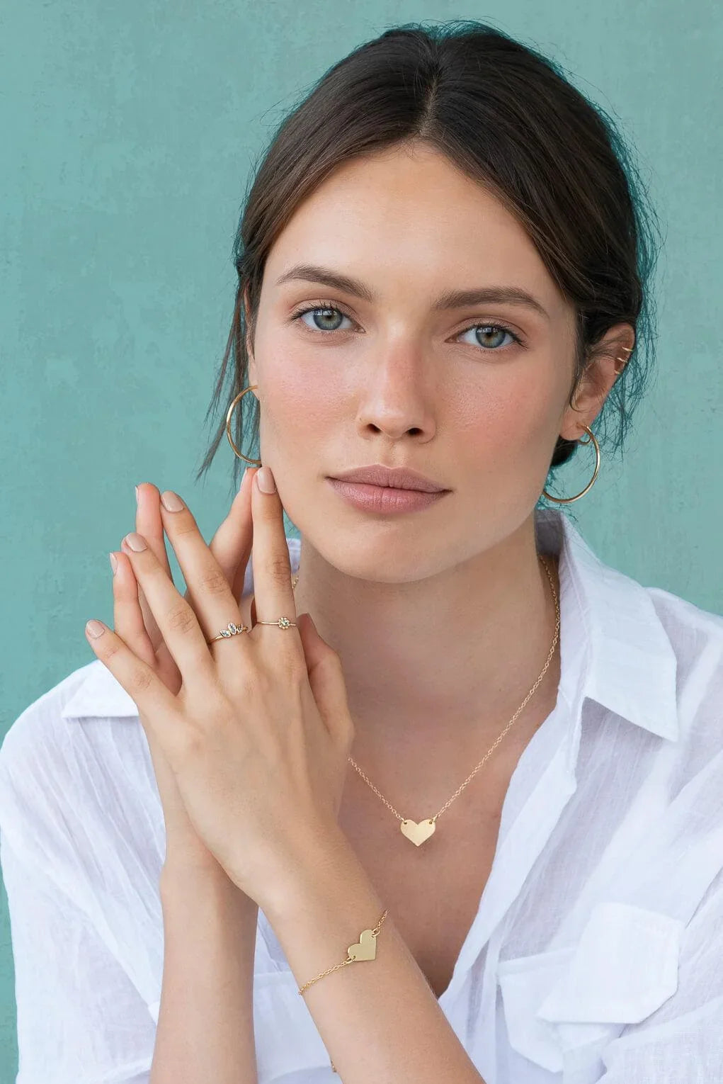 14K Gold Heart Necklace
