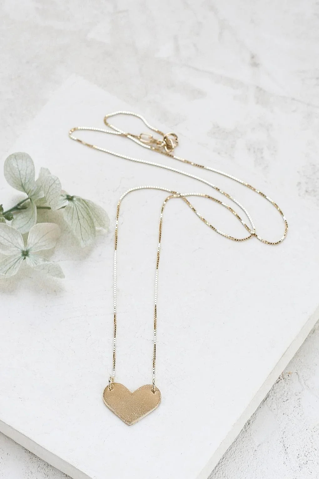 14K Gold Heart Necklace