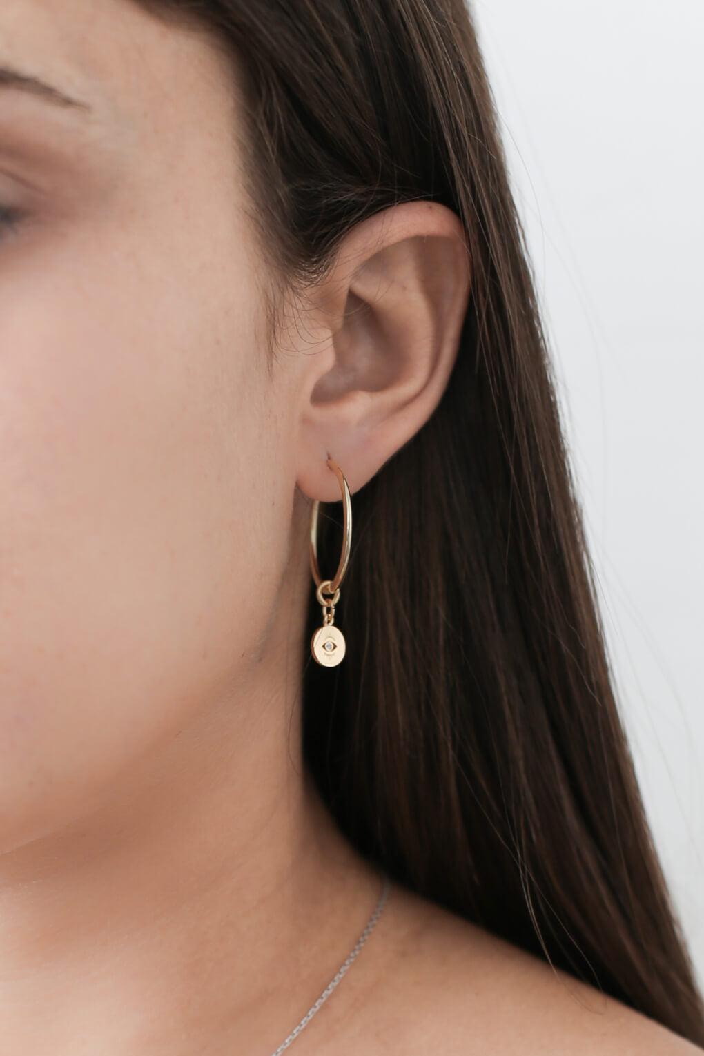 Daphne-Hoop-Earrings-with-Three-Pendants