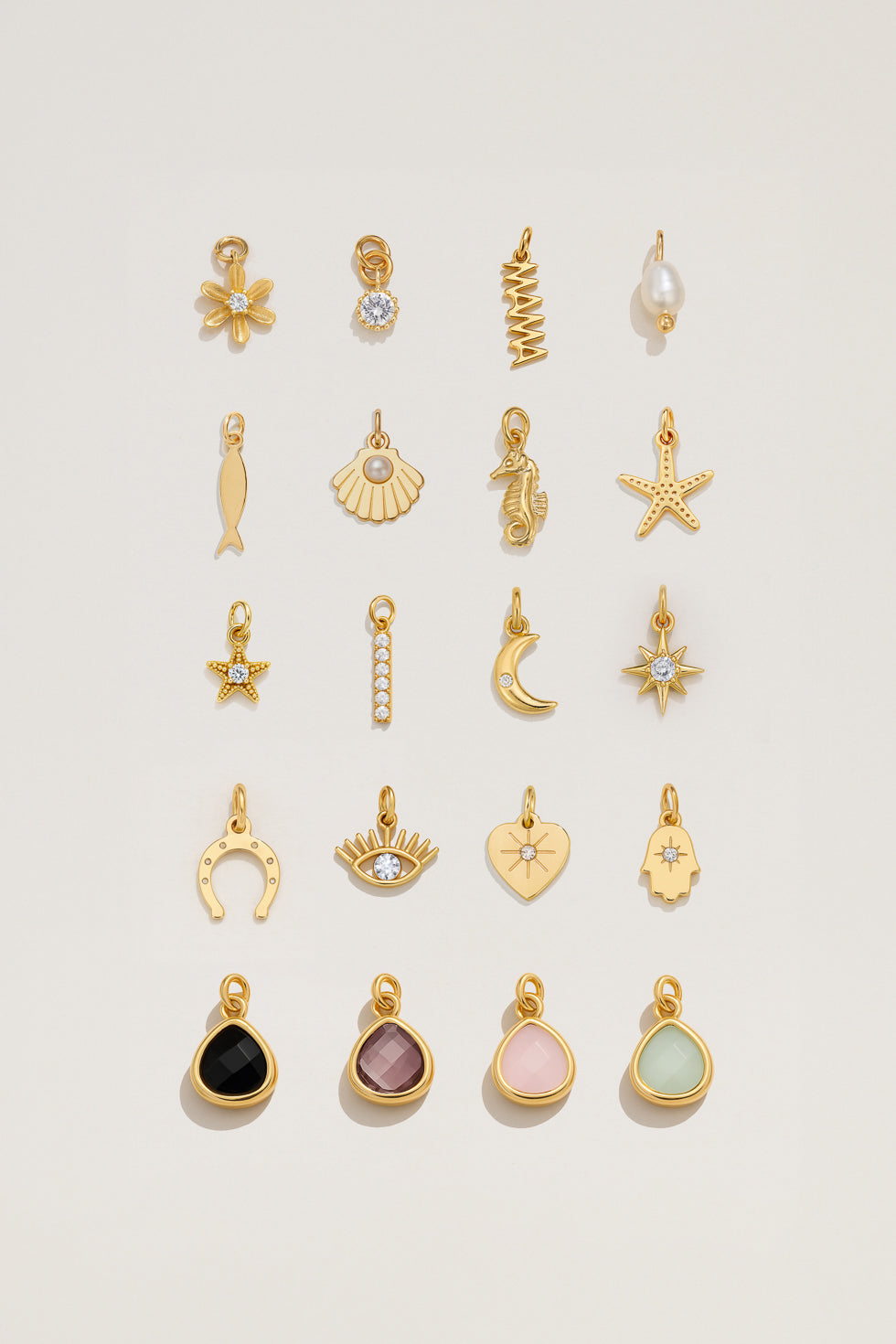 שרשרת בסיס חוליות אובליות קטנות עם צ׳ארמס לבחירה