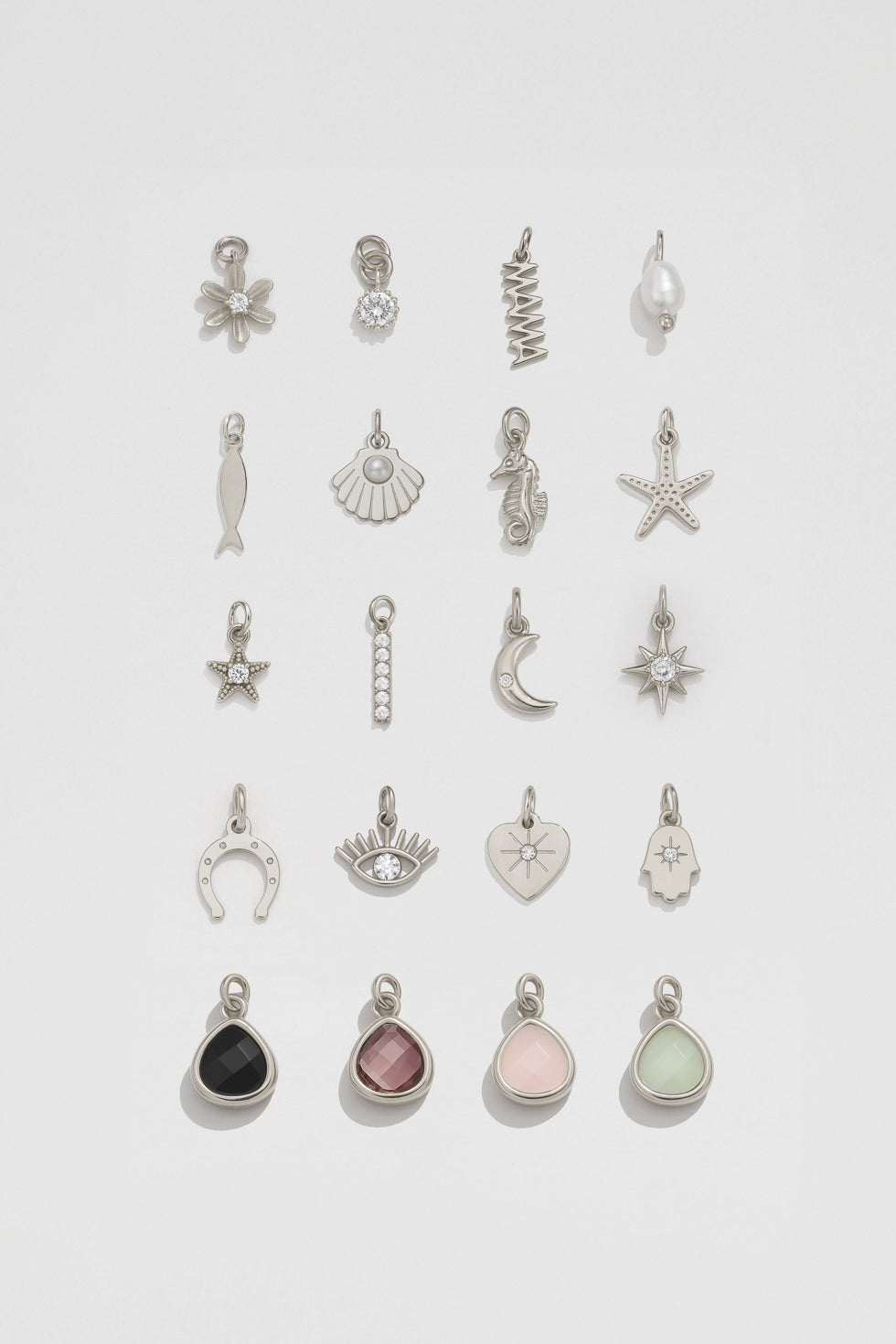 שרשרת בסיס חלקה עם צ׳ארמס לבחירה