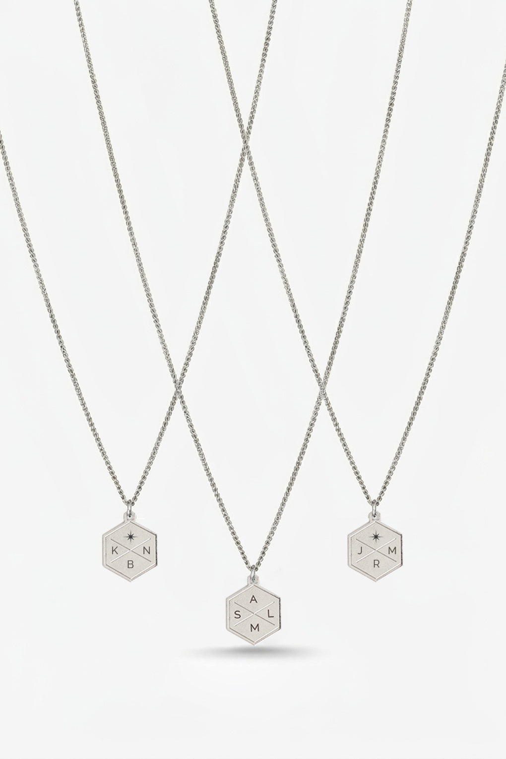 שרשרת לגבר עם תליון חריטה - לואיס