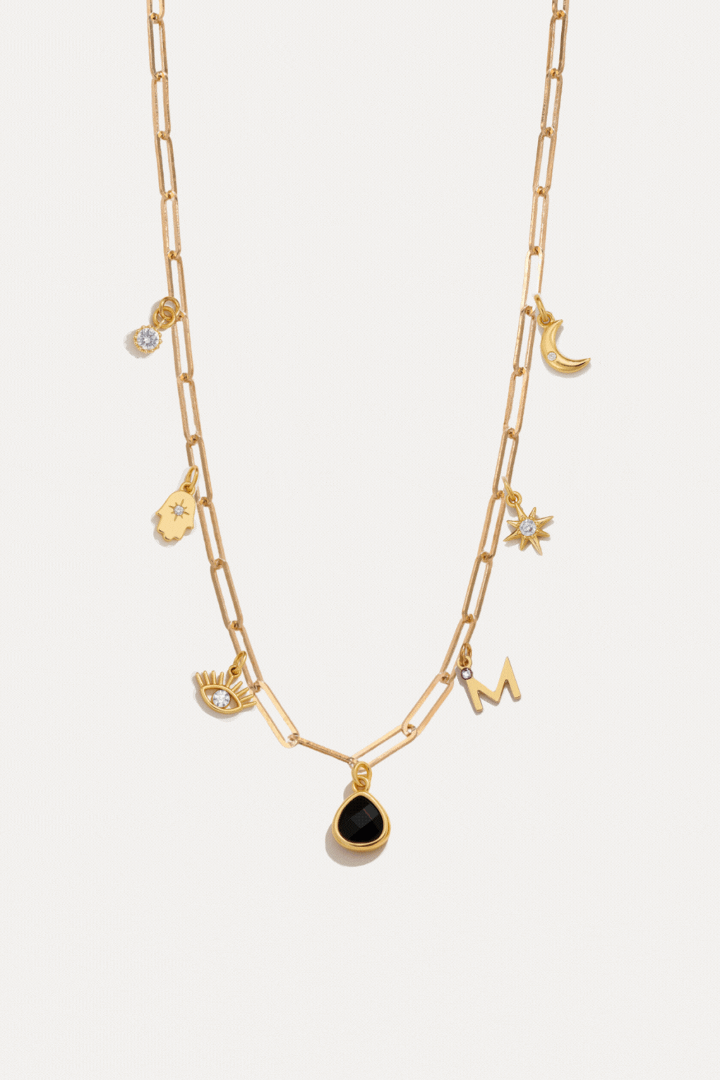 שרשרת בסיס חוליות אובליות גדולות עם צ׳ארמס לבחירה