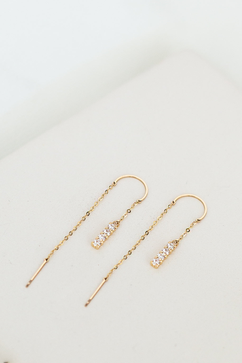 עגילי טום תלויים בזהב 14K