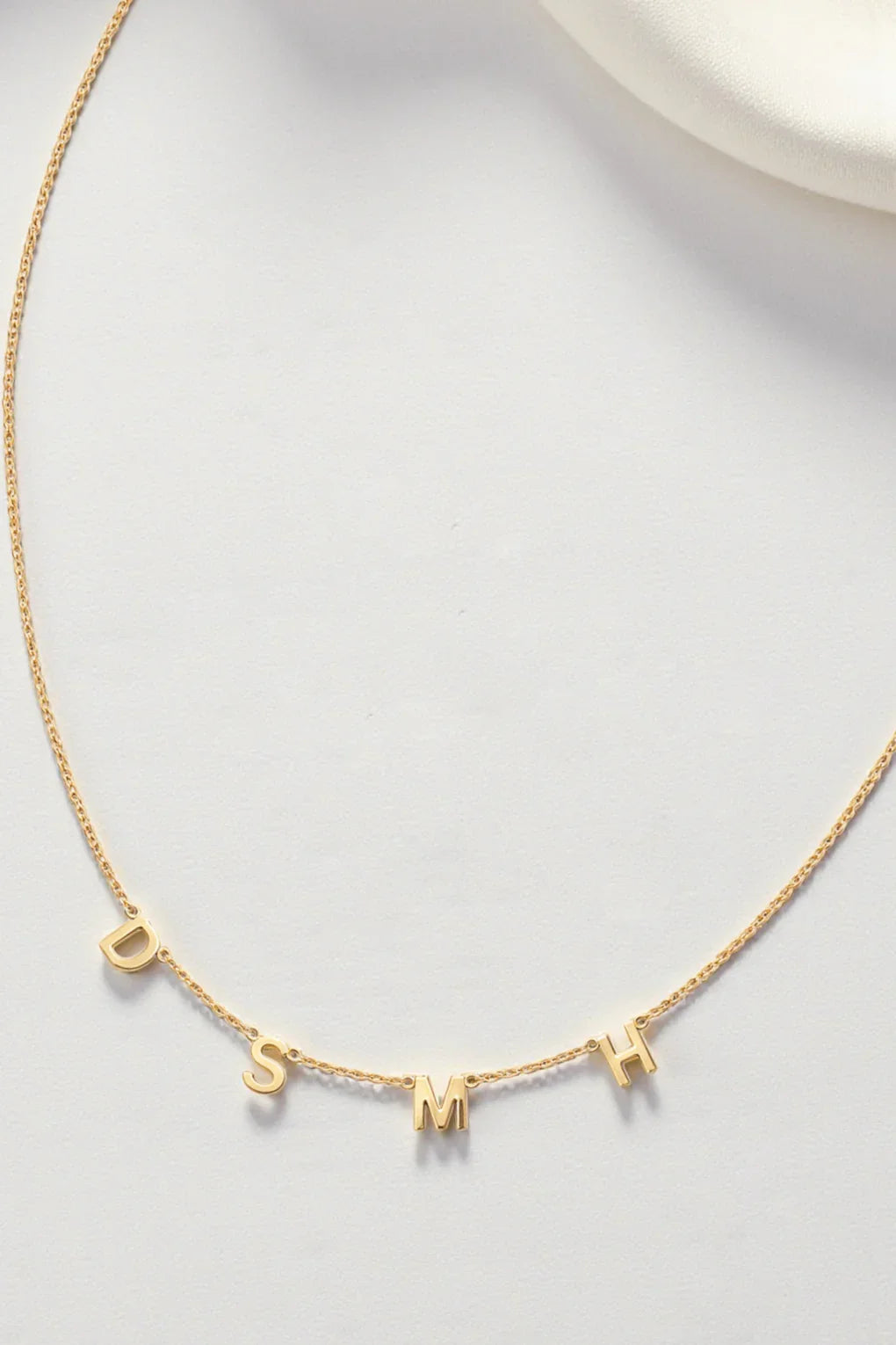שרשרת אותיות בזהב 14K