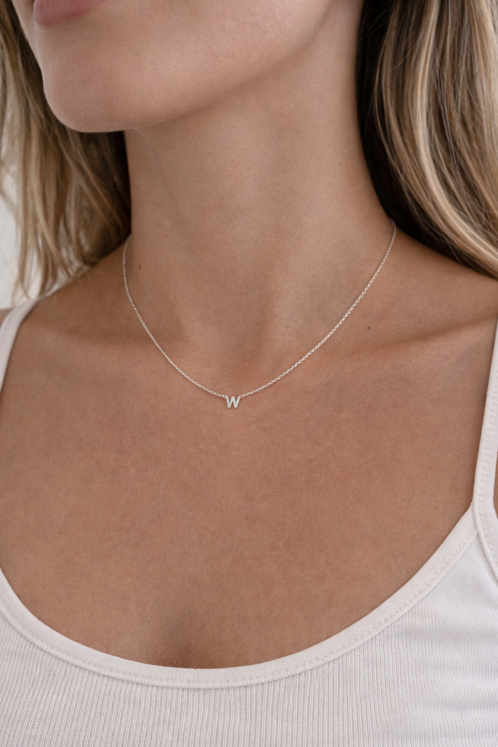 שרשרת אותיות בכסף 925