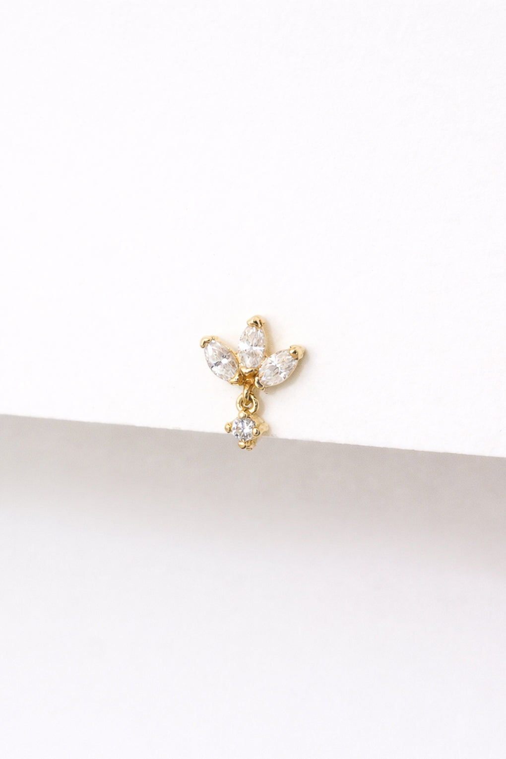 עגיל פירסינג זואי בזהב 14K