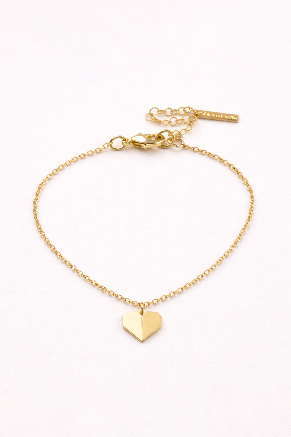 צמיד טייני לב אוריגמי