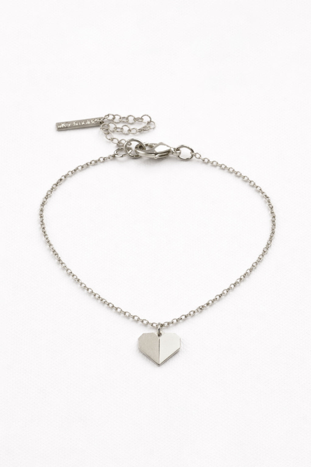 צמיד טייני לב אוריגמי