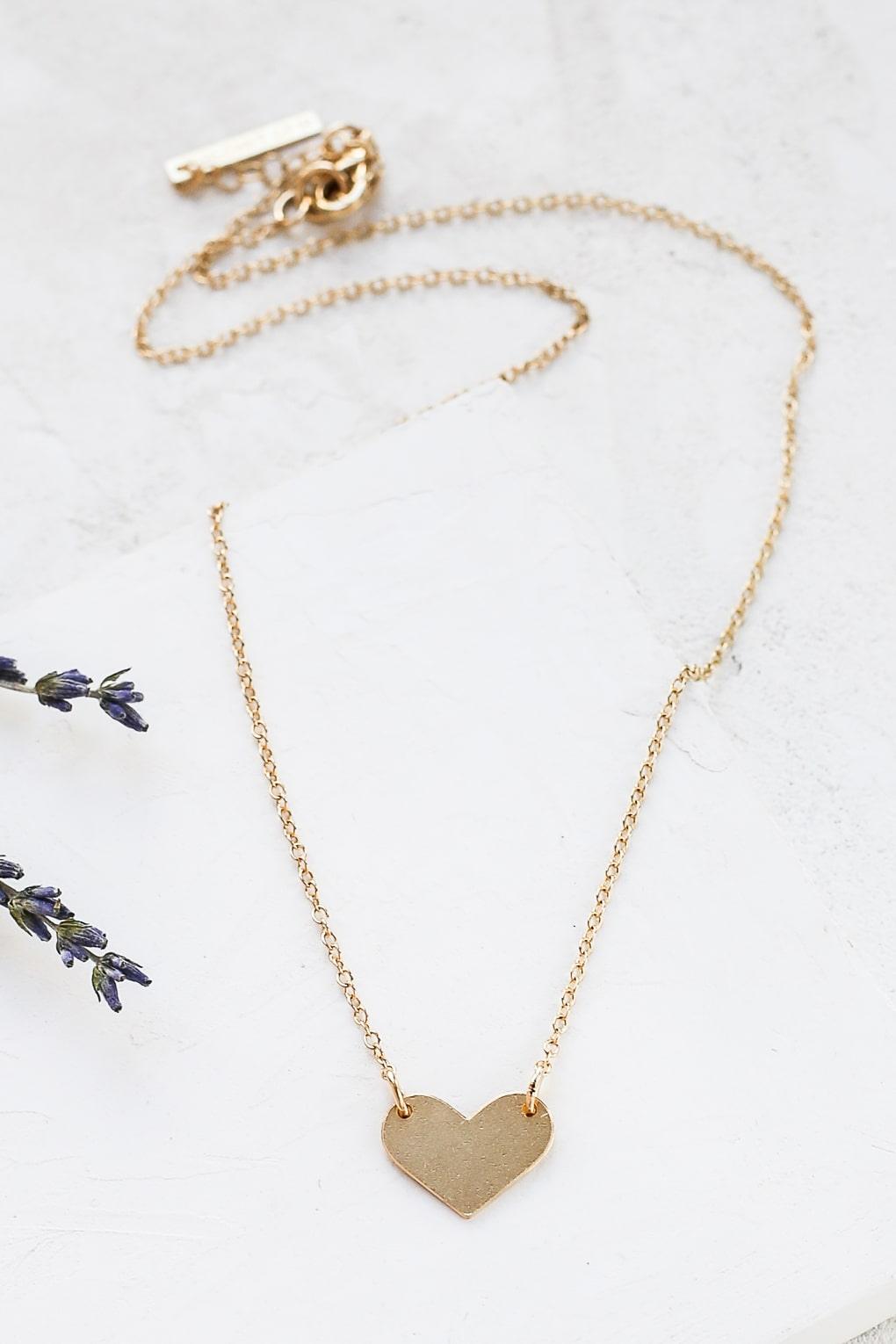 Wide Heart Necklace
