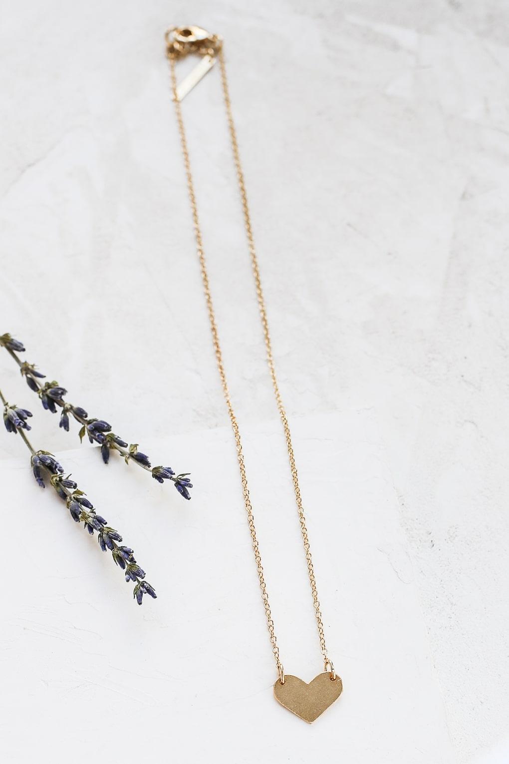 Wide Heart Necklace