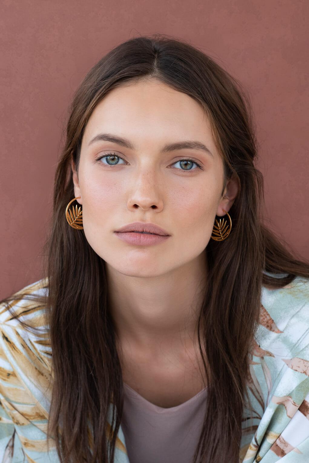 Palm Hoop Earrings