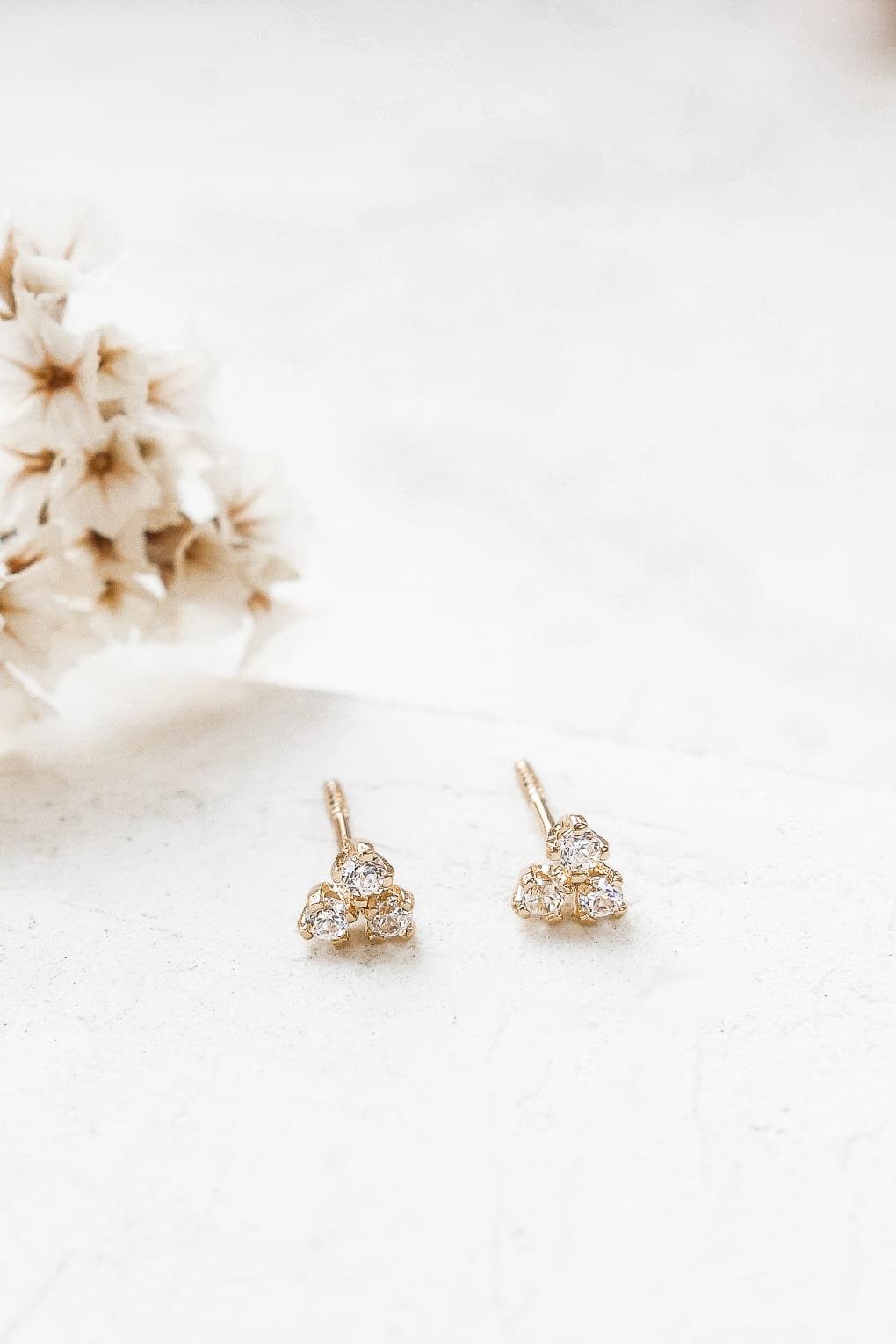Rona Earrings in 14K gold