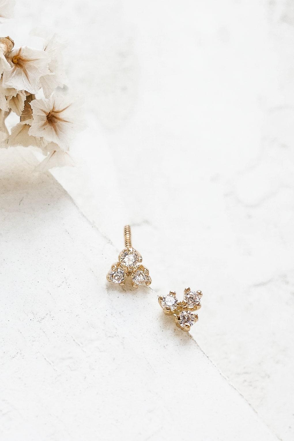 Rona Earrings in 14K gold
