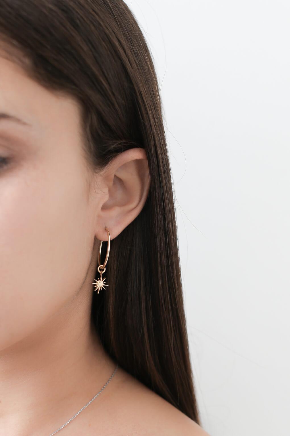 Daphne-Hoop-Earrings-with-Three-Pendants