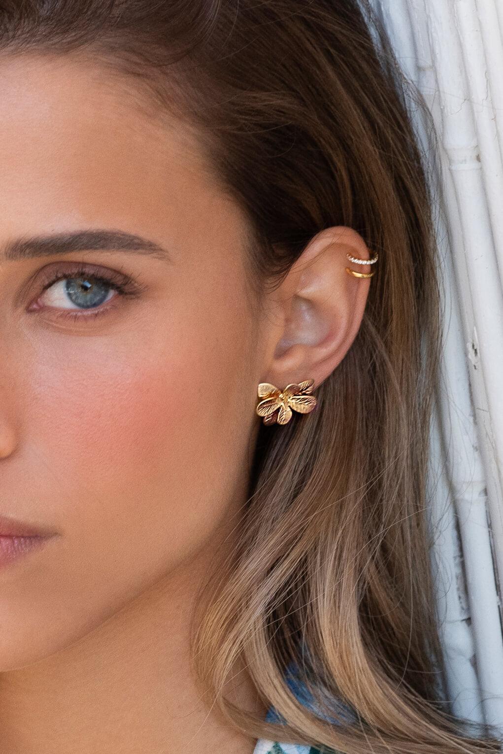 Begonia Post Earrings