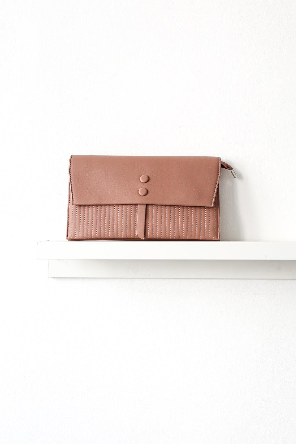 Buttons Clutch Bag - Vegan